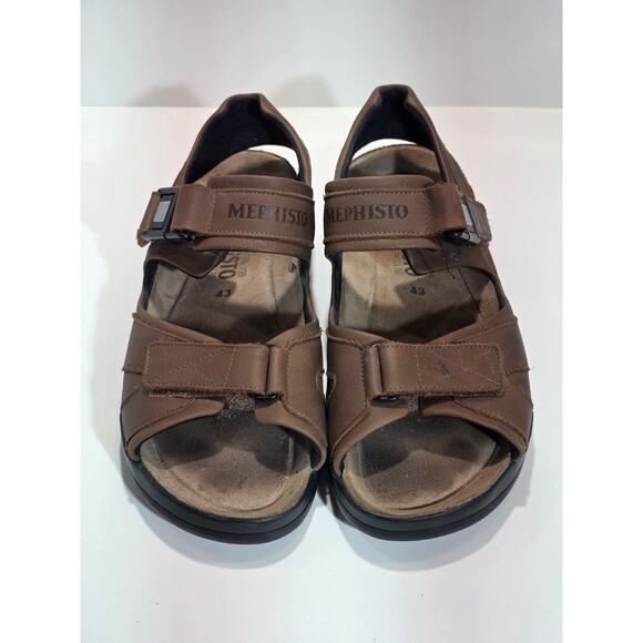 Men’s Mephisto Shark Fit Trekking Sandals Size 43 US 9.5-10 Brown Leather Lined main image 4